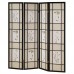 Botanical Black 4 Panel Shoji Screen