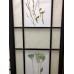 Botanical Black 3 Panel Shoji Screen